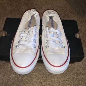 White slip on converse